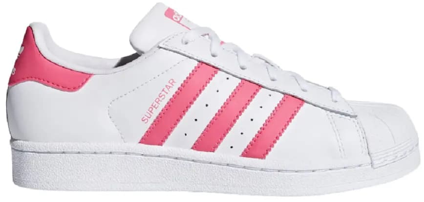Giày Adidas Superstar J 'White Real Pink' CG6608 Giày Adidas Superstar J 'White Real Pink' CG6608