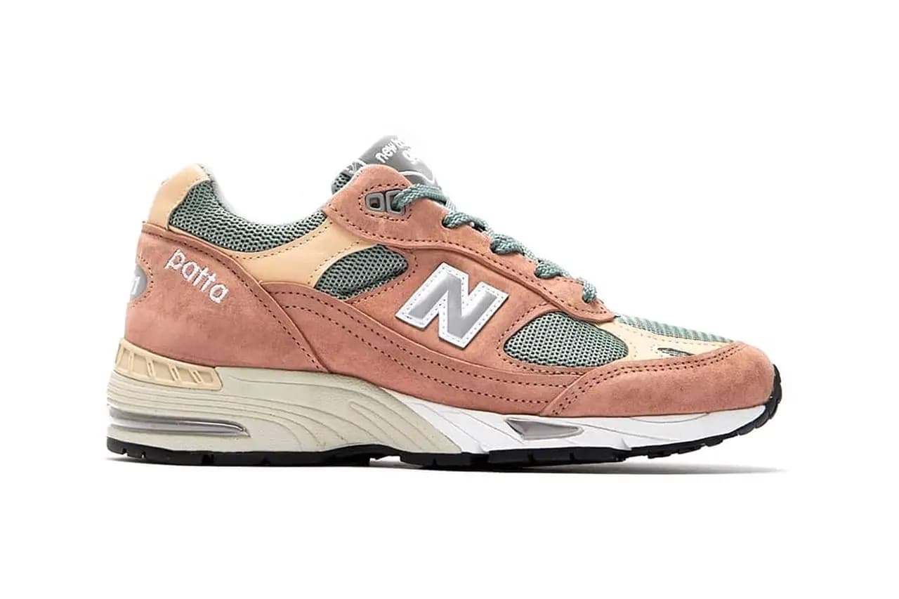 Patta x New Balance 991 mang một vẻ ngoài cực ngọt ngào với phối màu hồng - xám siêu đẹp lạ Patta x New Balance 991 mang một vẻ ngoài cực ngọt ngào với phối màu hồng - xám siêu đẹp lạ