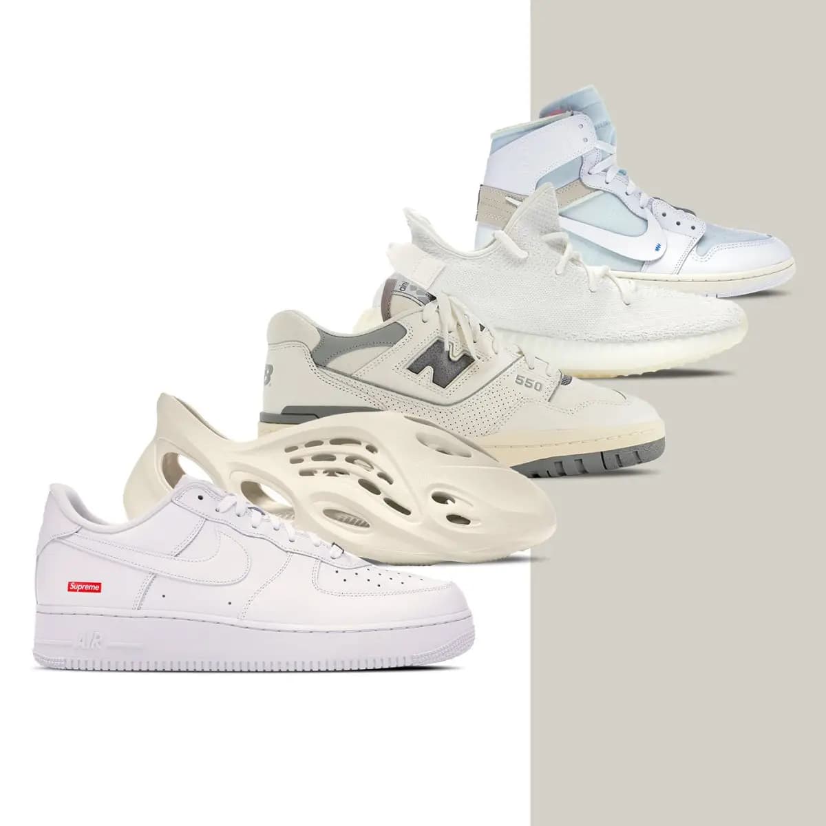Những đôi giày "white on white" hot nhất trên StockX (Phần 1) Những đôi giày "white on white" hot nhất trên StockX (Phần 1)