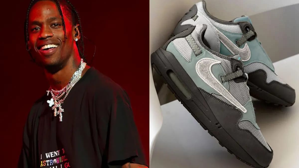 Hình ảnh mới nhất cho đôi giày Nike Air Max 1 "Cave Stone" của Travis Scott Hình ảnh mới nhất cho đôi giày Nike Air Max 1 "Cave Stone" của Travis Scott