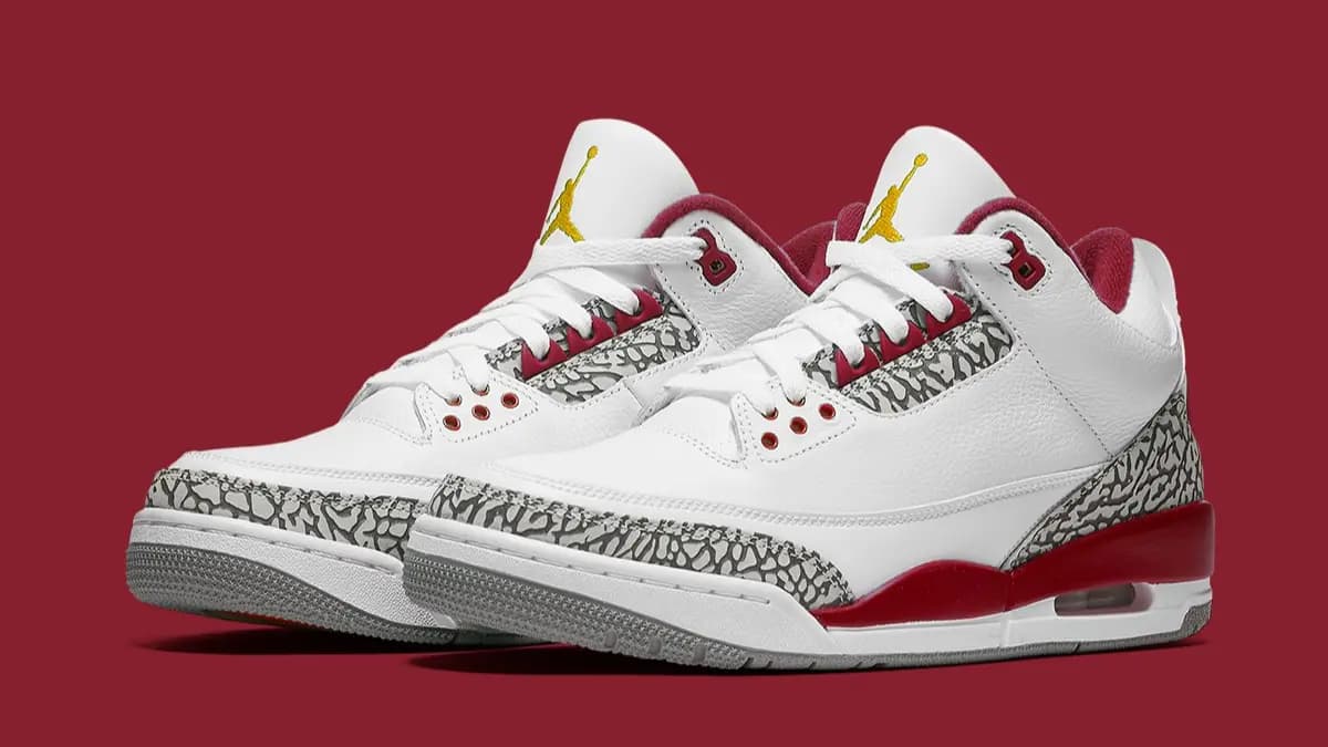 Những hình ảnh chi tiết về phiên bản Air Jordan 3 "Cardinal Red" Những hình ảnh chi tiết về phiên bản Air Jordan 3 "Cardinal Red"