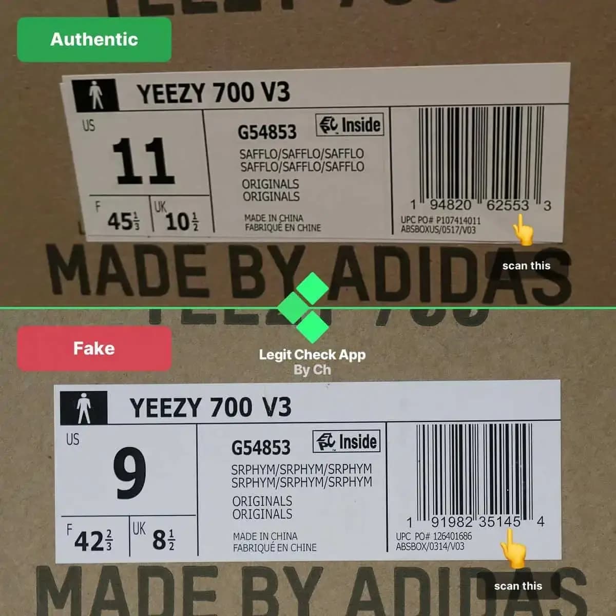 Legit check: Hướng dẫn cách phân biệt Yeezy 700 V3 Safflower Real và Fake Legit check: Hướng dẫn cách phân biệt Yeezy 700 V3 Safflower Real và Fake