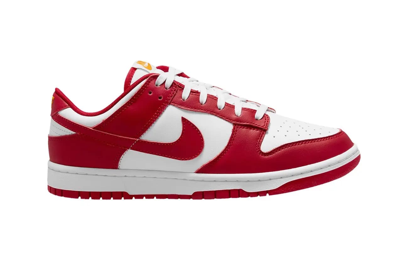 Hình ảnh chính thức về phiên bản Nike Dunk Low "University Red" Hình ảnh chính thức về phiên bản Nike Dunk Low "University Red"