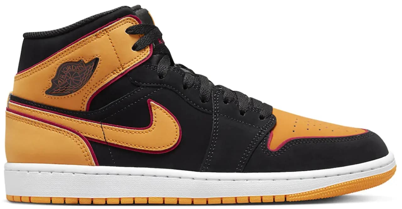 Giày Nike Air Jordan 1 Mid 'Fat Tongue Black Orange' FJ4923-008 Giày Nike Air Jordan 1 Mid 'Fat Tongue Black Orange' FJ4923-008