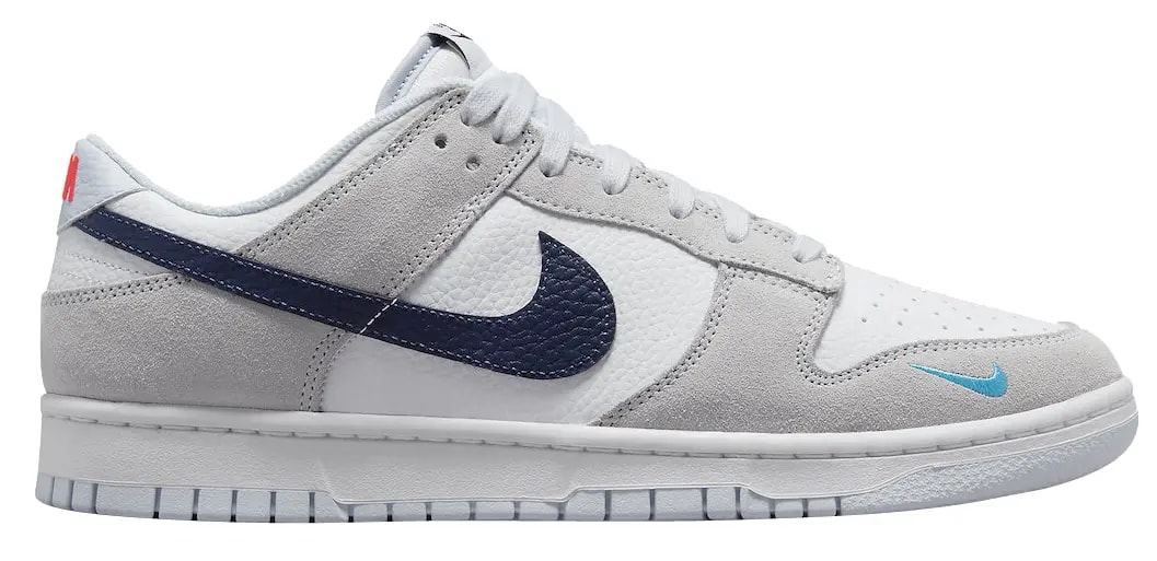 Giày Nike Dunk Low 'Mini Swoosh White Grey Navy Aqua' FJ4227-001 — kich-thuoc: 41 Giày Nike Dunk Low 'Mini Swoosh White Grey Navy Aqua' FJ4227-001 — kich-thuoc: 41