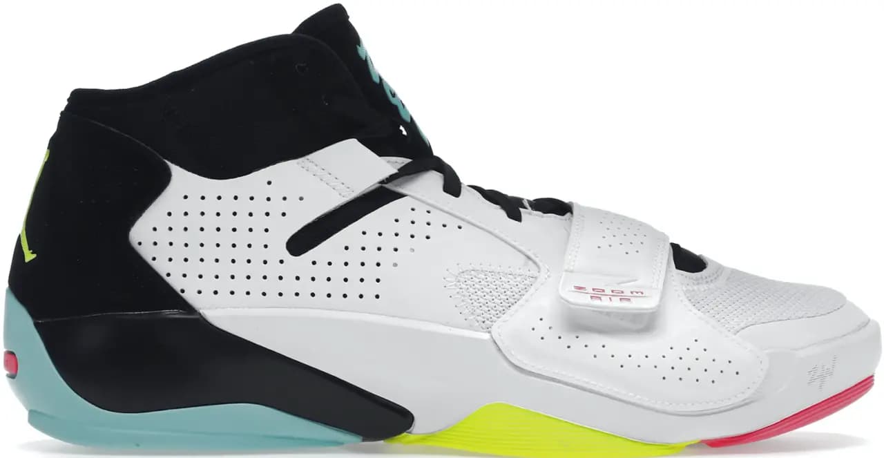 Giày Nike Jordan Zion 2 'White Volt Dynamic Turquoise' DO9161-107 Giày Nike Jordan Zion 2 'White Volt Dynamic Turquoise' DO9161-107