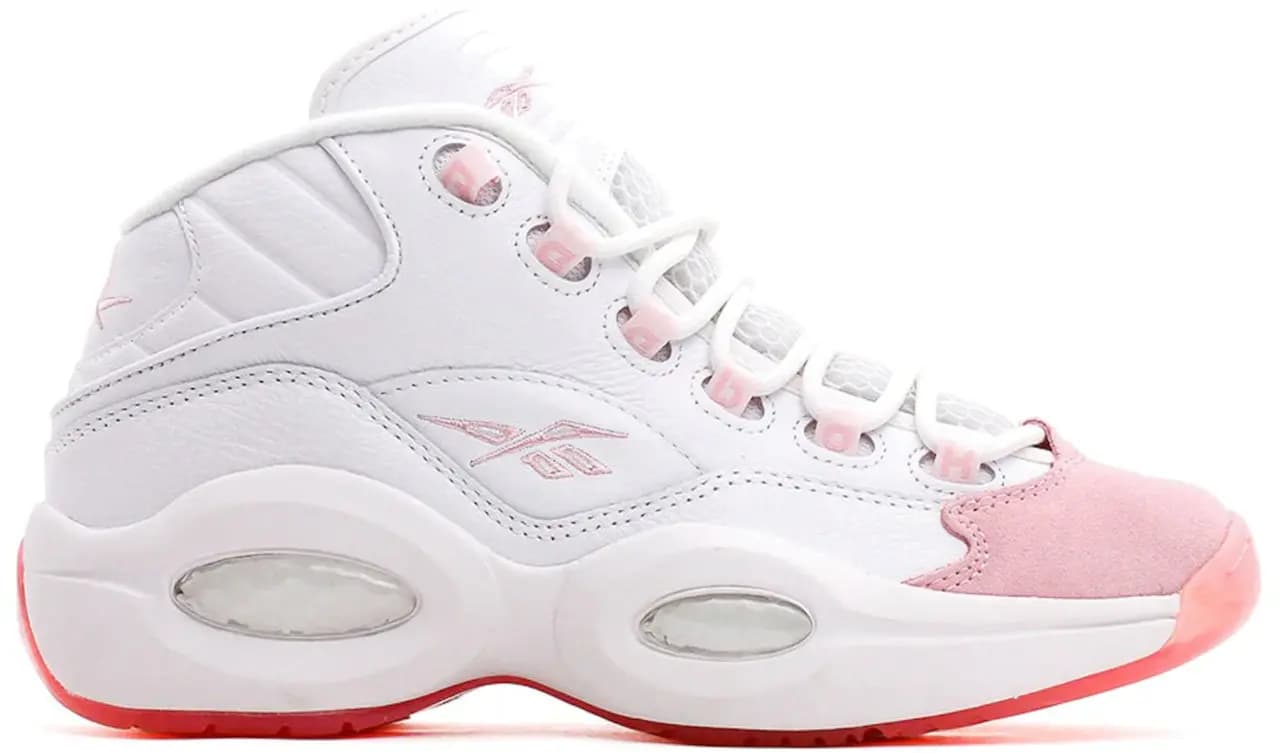 Giày Reebok Question Mid 'Pink Toe (GS)' GX9357 Giày Reebok Question Mid 'Pink Toe (GS)' GX9357