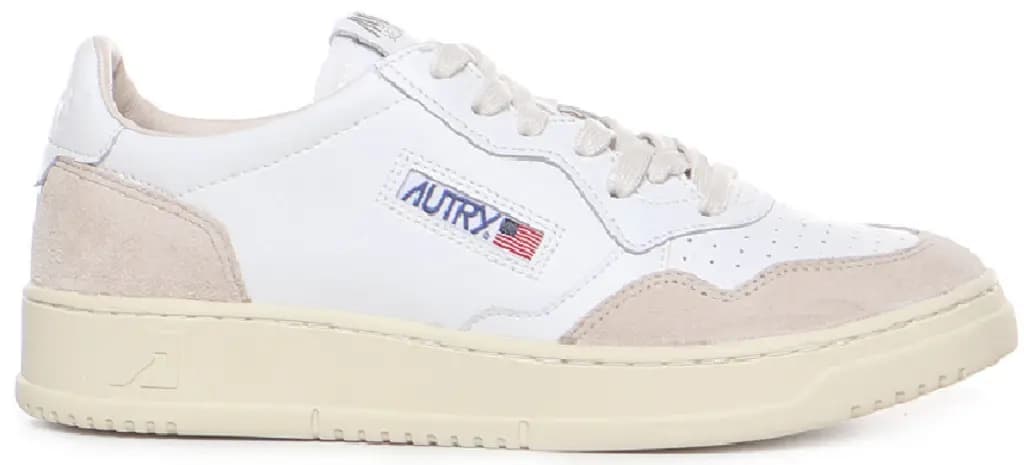 Giày Autry Low Leather Suede 'White' AULM-LS33 Giày Autry Low Leather Suede 'White' AULM-LS33