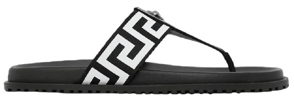 Dép Versace Medusa Flip 'Black White' 1008317-1A05957-2B02B Dép Versace Medusa Flip 'Black White' 1008317-1A05957-2B02B