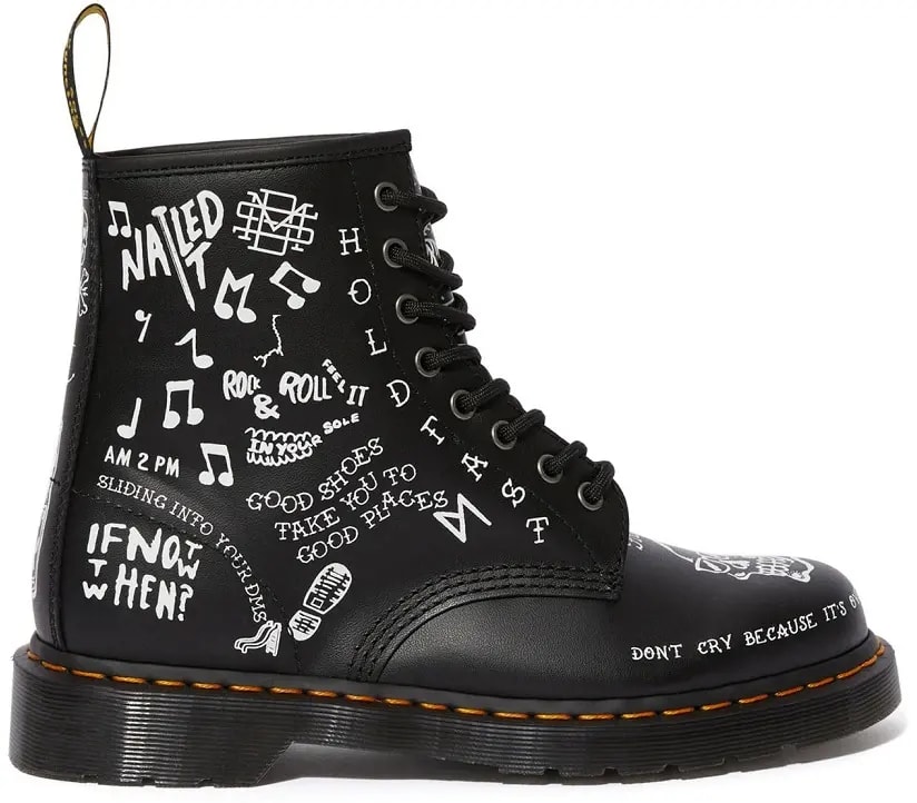Giày Dr. Martens 1460 Scribble 'Black' 25245009 — kich-thuoc: 37 Giày Dr. Martens 1460 Scribble 'Black' 25245009 — kich-thuoc: 37
