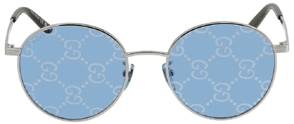 Kính Gucci Mirror Logo Round Sunglasses 'Blue' GG0944SA-004 Kính Gucci Mirror Logo Round Sunglasses 'Blue' GG0944SA-004