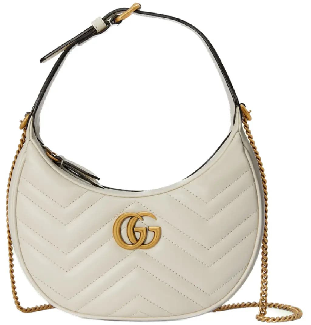 Túi Gucci GG Marmont Half Moon 'White' 699514-DTDHT-9022 Túi Gucci GG Marmont Half Moon 'White' 699514-DTDHT-9022