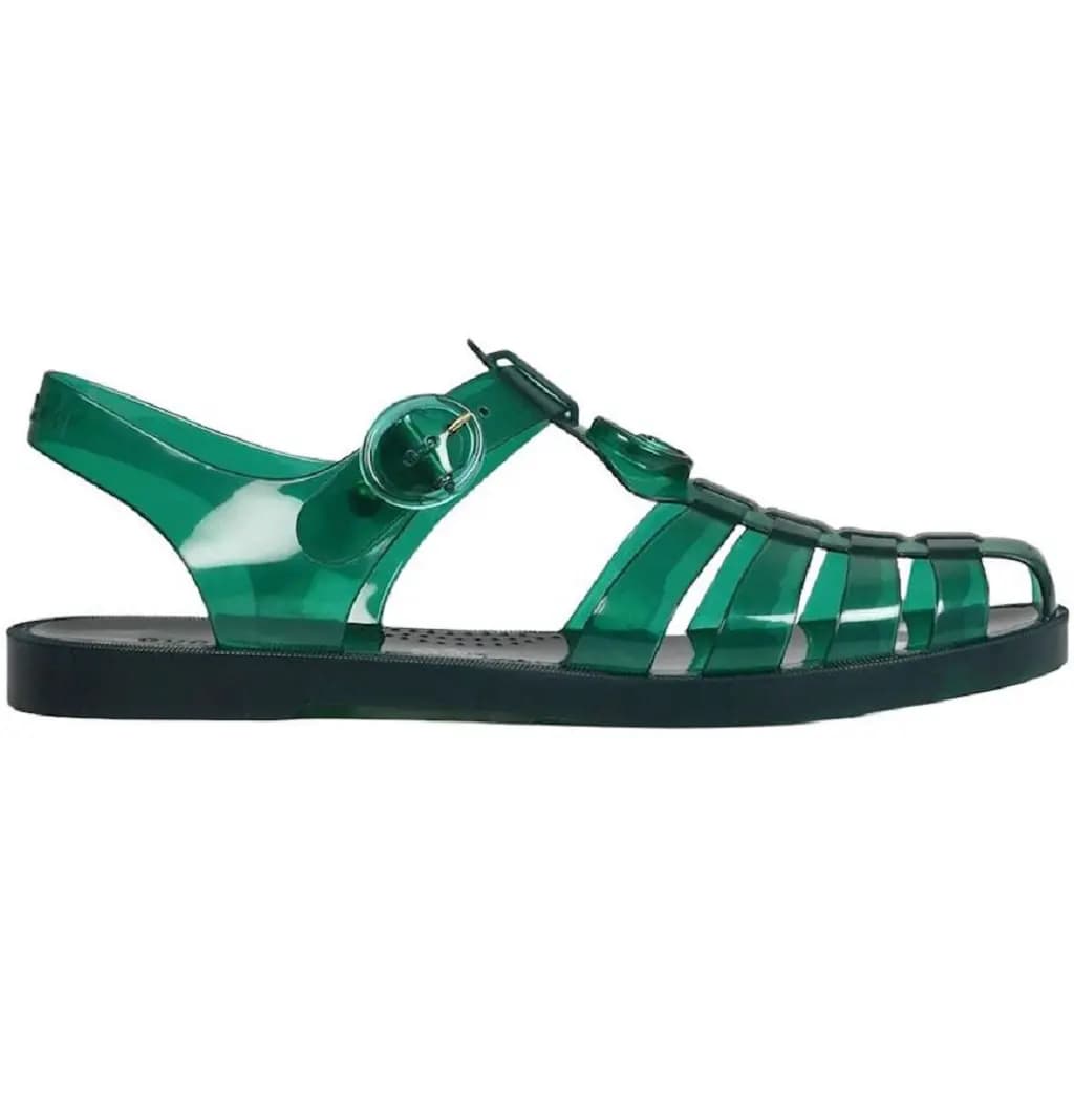 Dép Gucci Sandal With Double G 'Green' 674133-JFM00-8727 Dép Gucci Sandal With Double G 'Green' 674133-JFM00-8727