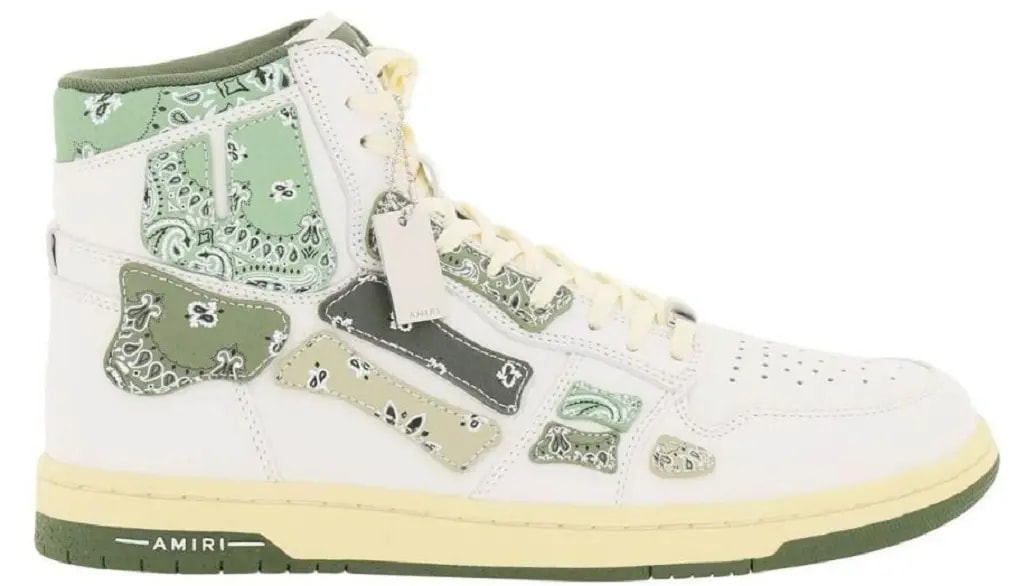 Giày Amiri Skel Hi Top 'White Green' MFS032-790 — kich-thuoc: 42 Giày Amiri Skel Hi Top 'White Green' MFS032-790 — kich-thuoc: 42