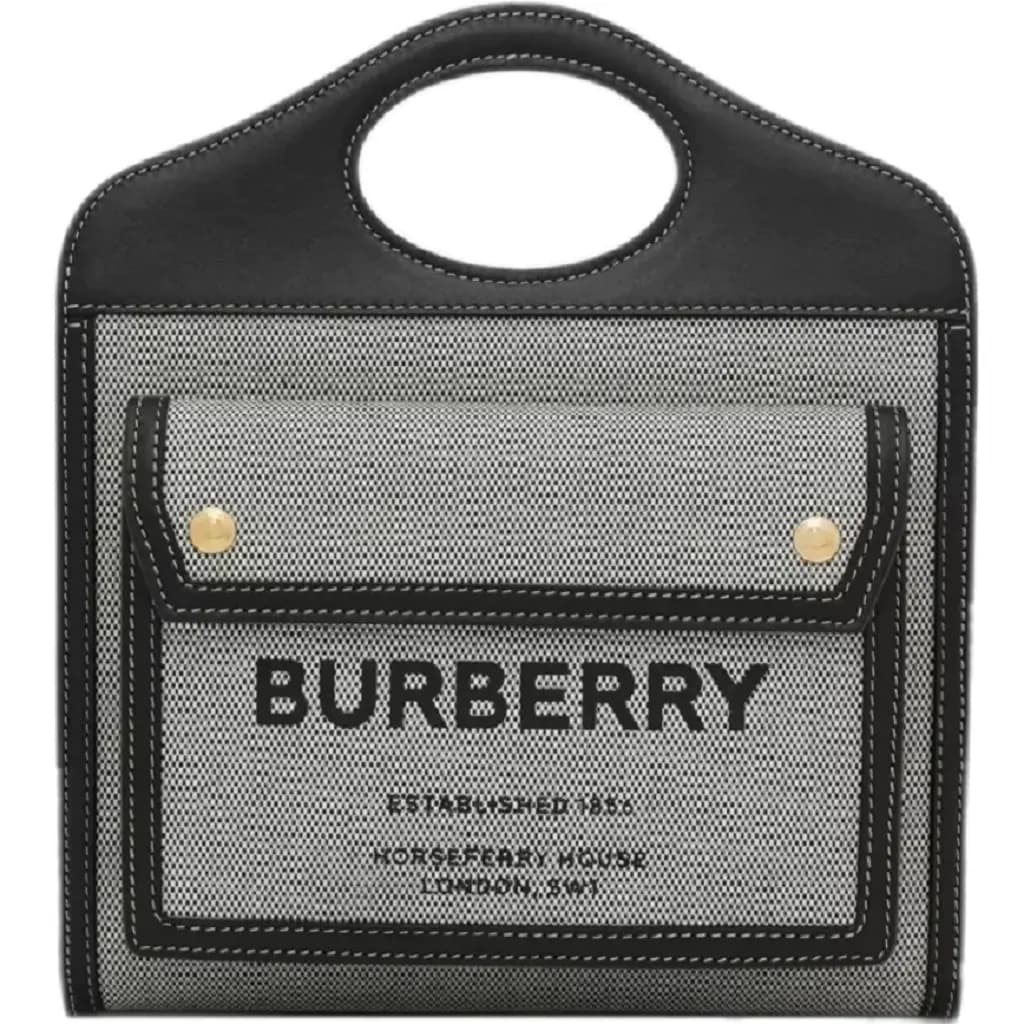 Túi Burberry Mini Tri-tone Cotton 'Black' 8039363 Túi Burberry Mini Tri-tone Cotton 'Black' 8039363