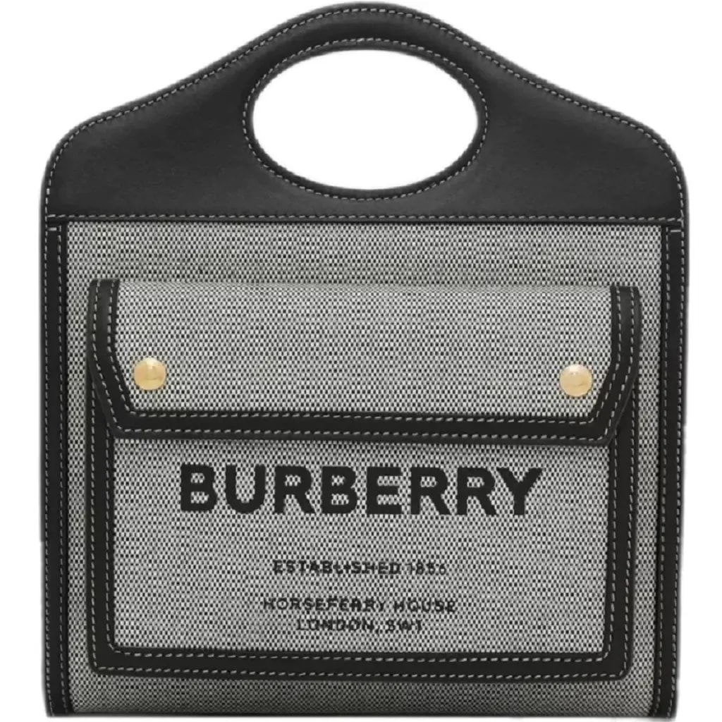 Túi Burberry Mini Tri-tone Cotton 'Black' 8039363 Túi Burberry Mini Tri-tone Cotton 'Black' 8039363