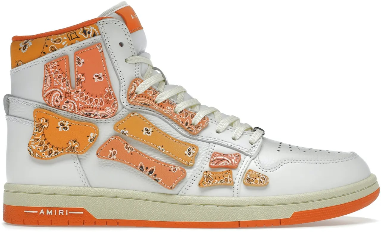 Giày Amiri Skel Top Hi 'Bandana White Orange' PS22MFS016-665 — kich-thuoc: 42 Giày Amiri Skel Top Hi 'Bandana White Orange' PS22MFS016-665 — kich-thuoc: 42