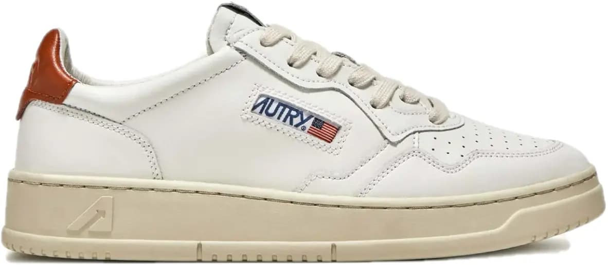 Giày Autry Medalist Low Leather 'White Rust' AULW-LL48 Giày Autry Medalist Low Leather 'White Rust' AULW-LL48