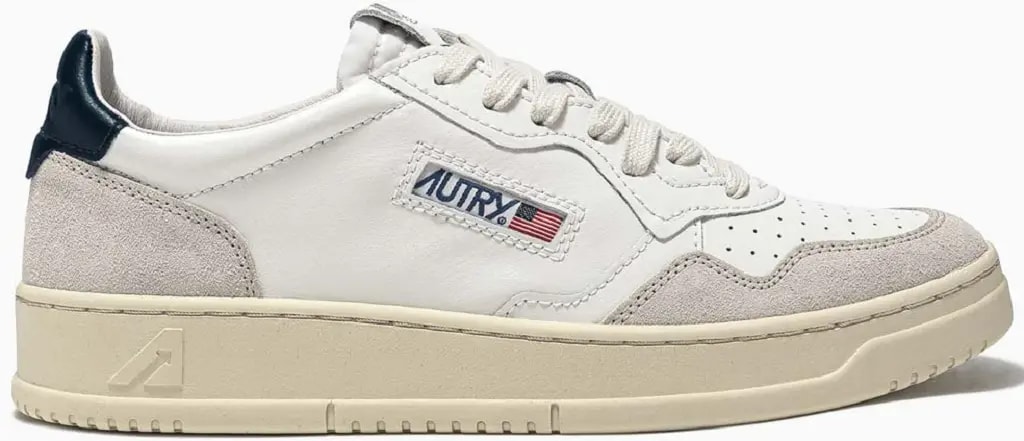 Giày Autry Medalist Low Suede 'White Blue' AULM-LS28 — kich-thuoc: 39 Giày Autry Medalist Low Suede 'White Blue' AULM-LS28 — kich-thuoc: 39