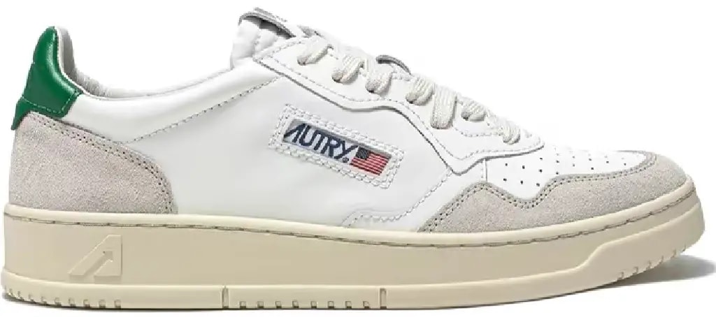 Giày Autry Medalist Low Leather Suede 'White Green' AULM-LS23 — kich-thuoc: 39 Giày Autry Medalist Low Leather Suede 'White Green' AULM-LS23 — kich-thuoc: 39