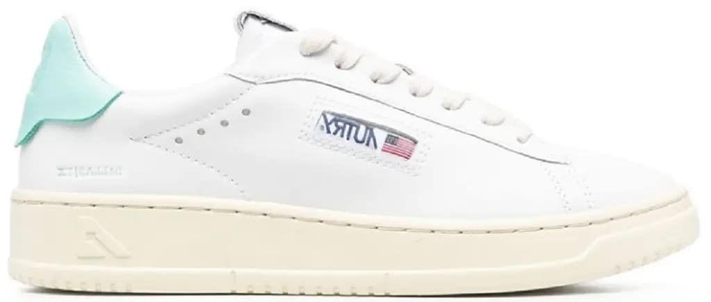 Giày Autry Dallas Low Leather 'White Turquoise' ADLW-NW11 Giày Autry Dallas Low Leather 'White Turquoise' ADLW-NW11