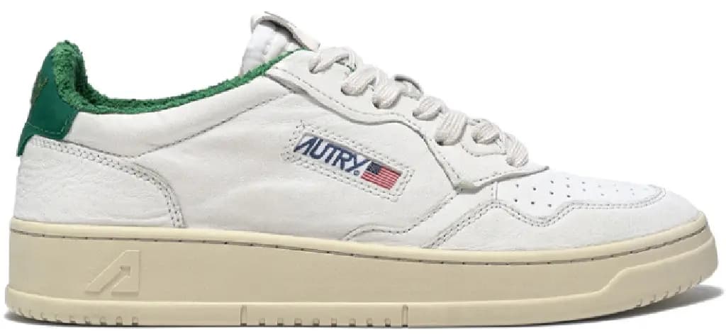 Giày Autry Medalist Low Leather 'White Green' AULM-SP03 Giày Autry Medalist Low Leather 'White Green' AULM-SP03