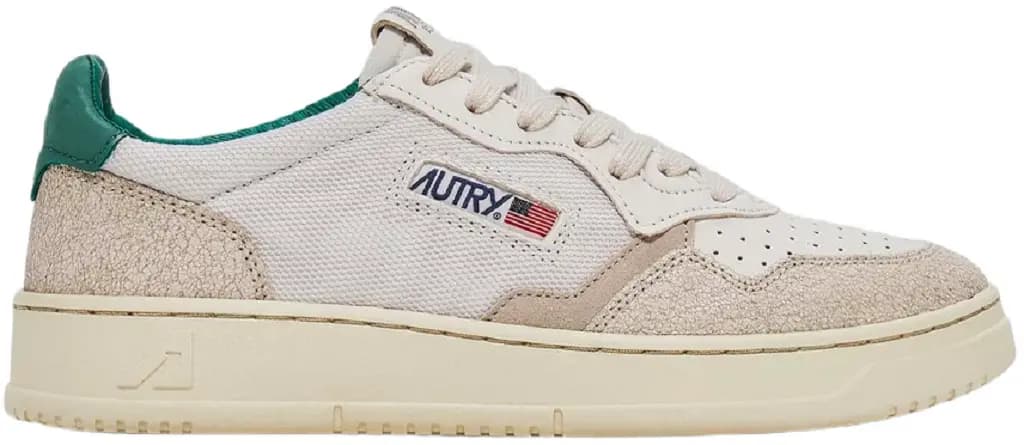 Giày Autry Medalist Low Leather 'White Green' AULM-CN03 Giày Autry Medalist Low Leather 'White Green' AULM-CN03