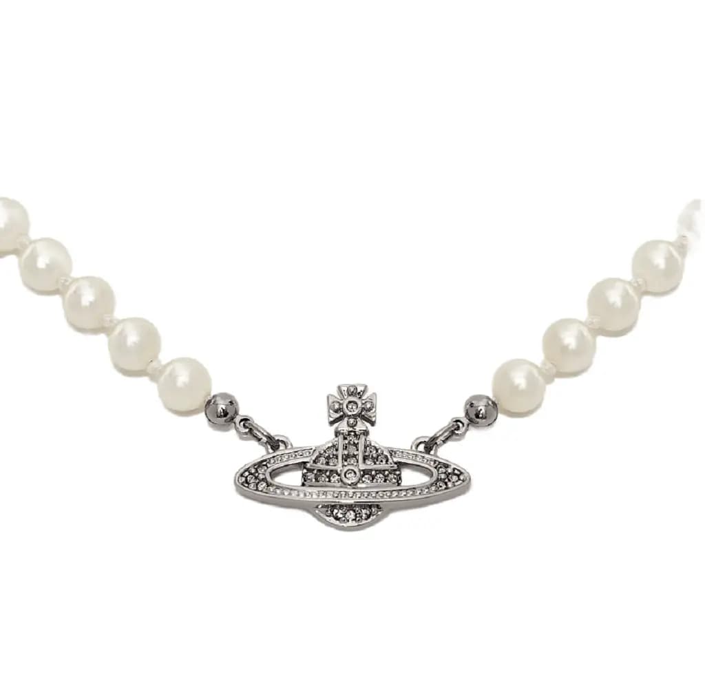 Vòng Cổ Vivienne Westwood Pearl 'Silver' 6303000602P131P131 Vòng Cổ Vivienne Westwood Pearl 'Silver' 6303000602P131P131