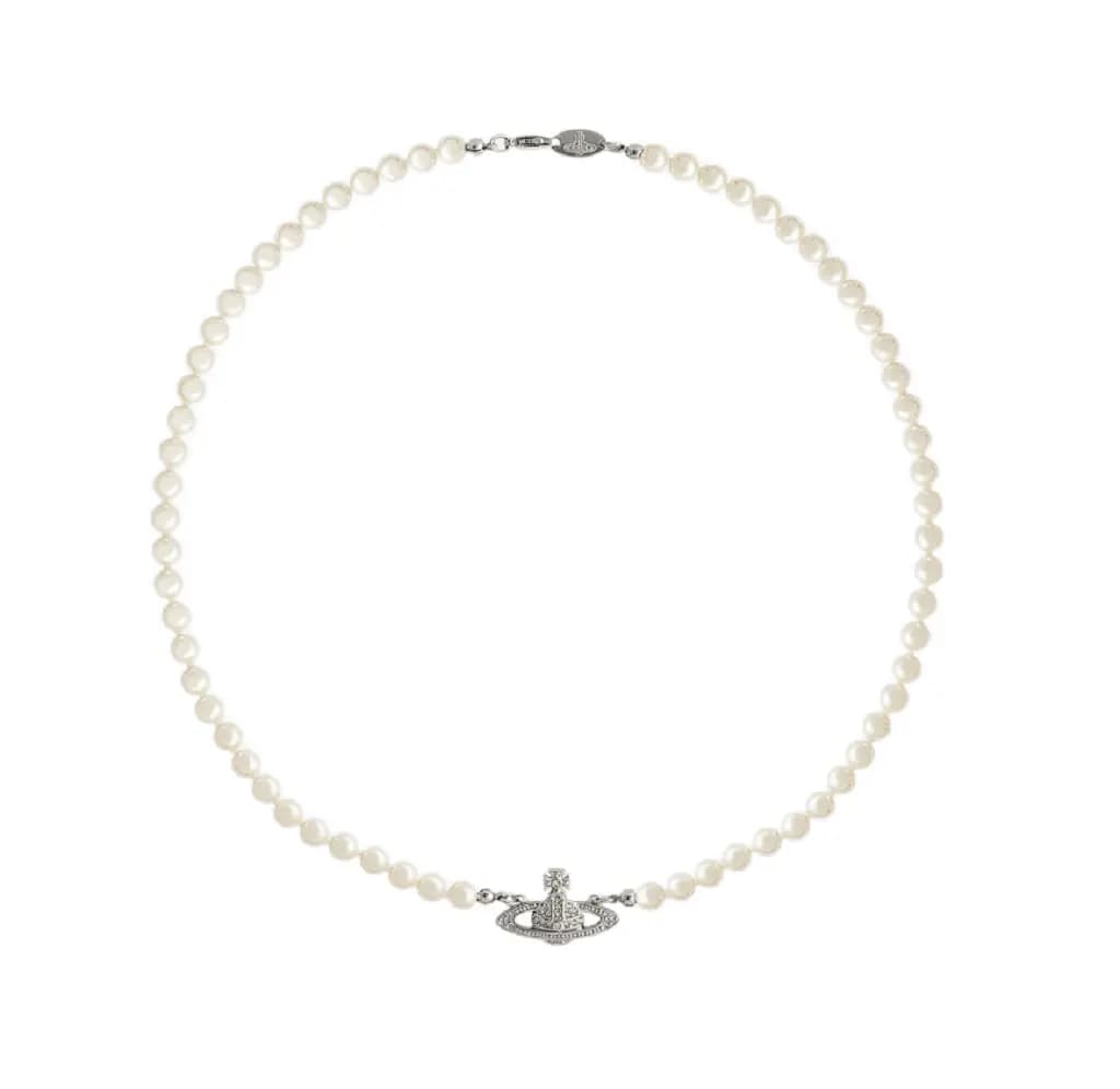 Vòng Cổ Vivienne Westwood Pearl 'Silver' 6301010002P104P104 Vòng Cổ Vivienne Westwood Pearl 'Silver' 6301010002P104P104