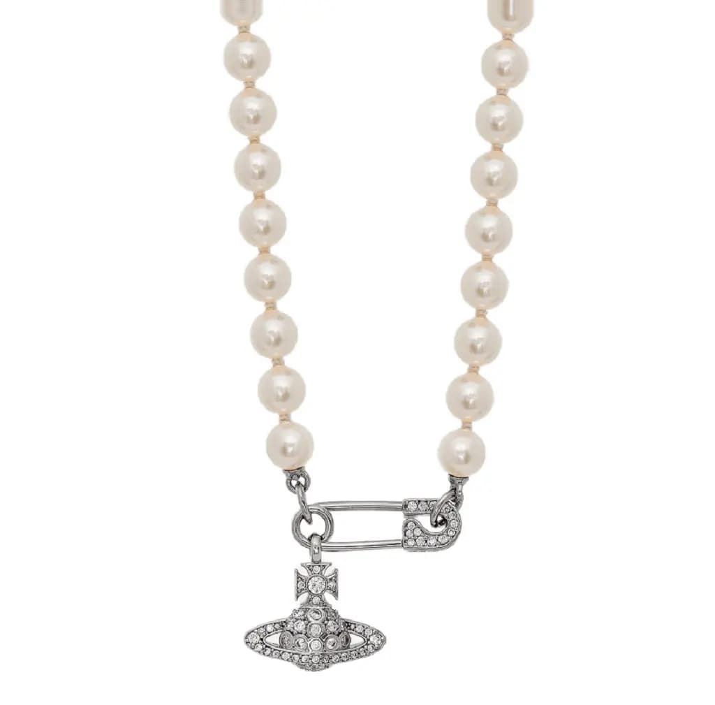 Vòng Cổ Vivienne Westwood Pearl 'Silver' 6301007202P147P147 Vòng Cổ Vivienne Westwood Pearl 'Silver' 6301007202P147P147