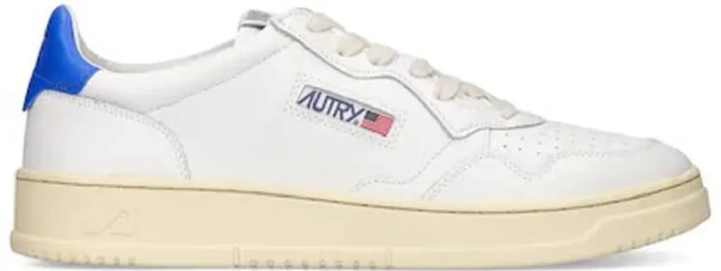 Giày Autry Medalist Low Leather 'White Azure' AULM-LL46 Giày Autry Medalist Low Leather 'White Azure' AULM-LL46