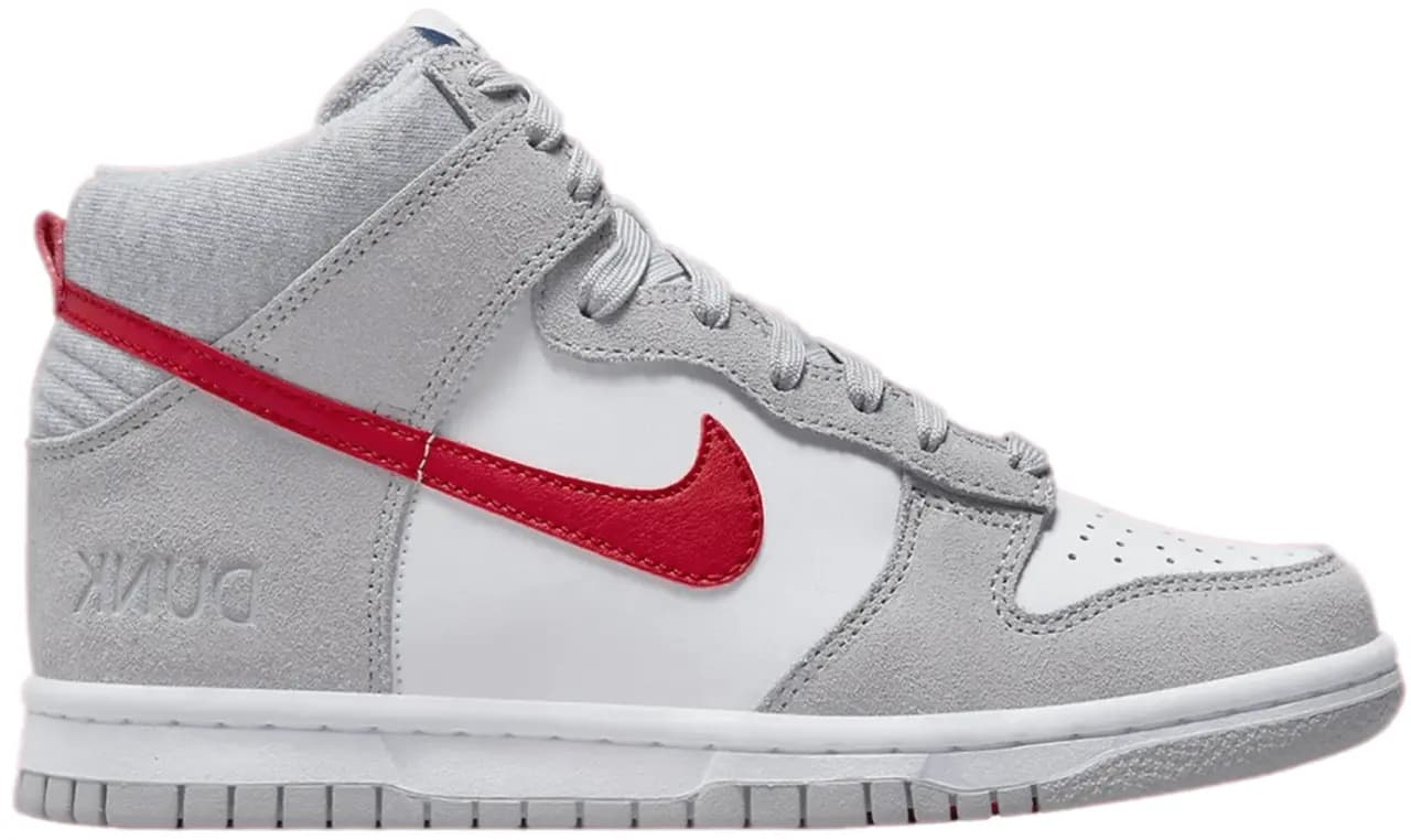 Giày Nike Dunk High 'Athletic Club Grey Red' DH9750-001 Giày Nike Dunk High 'Athletic Club Grey Red' DH9750-001