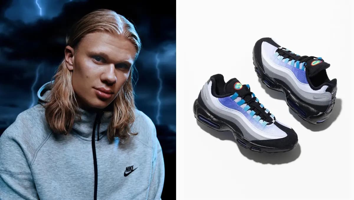 Erling Haaland sở hữu riêng một phối màu của Air Max 95 Erling Haaland sở hữu riêng một phối màu của Air Max 95