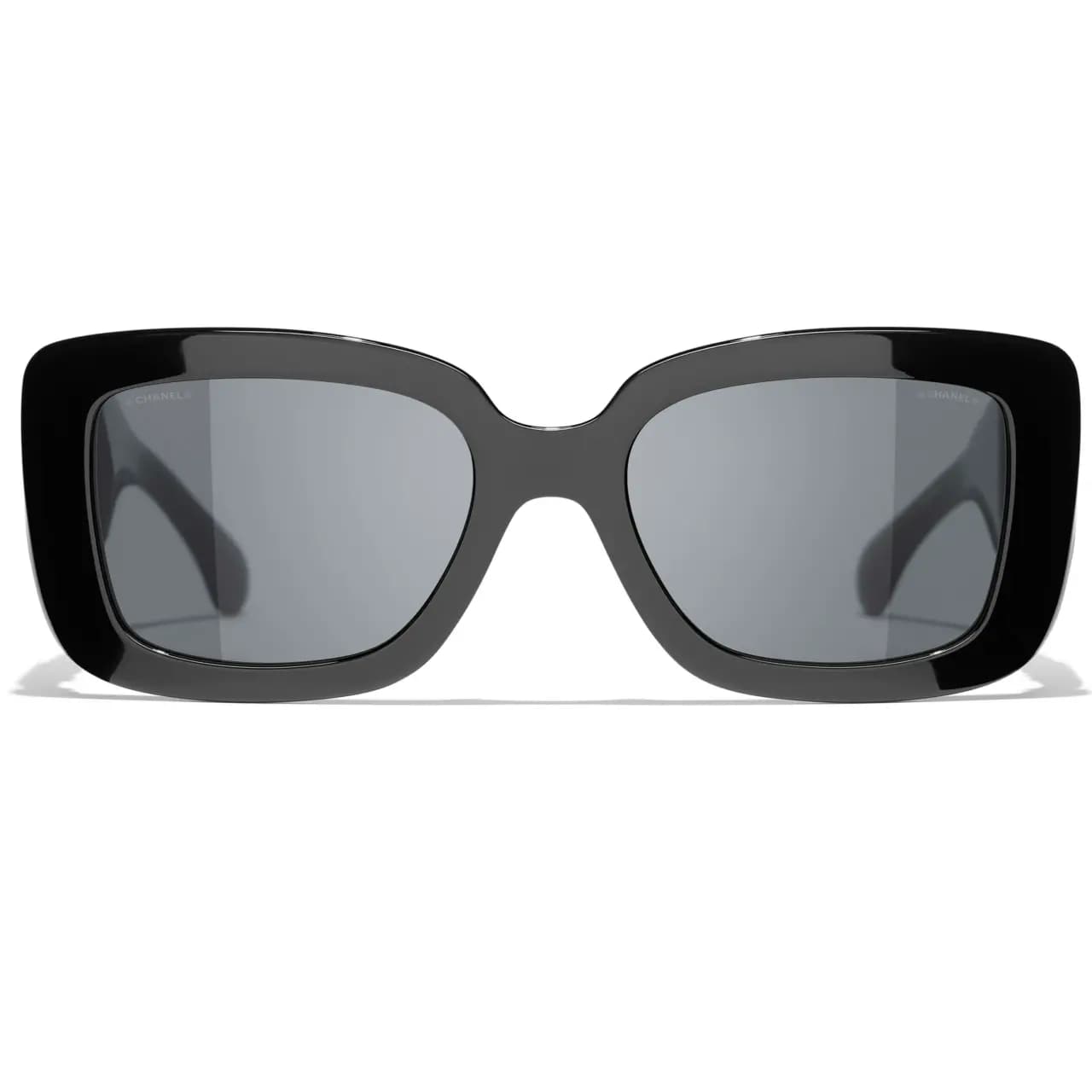 Kính Channel Rectangle Sunglasses 'Black' A71480-X02123-S2214 Kính Channel Rectangle Sunglasses 'Black' A71480-X02123-S2214