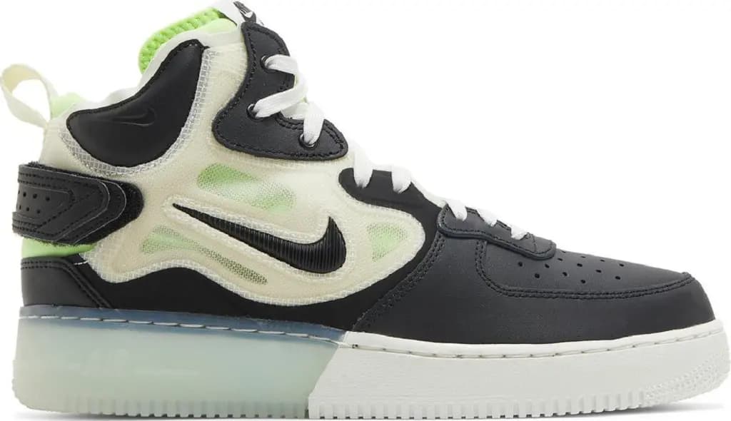 Giày Nike Air Force 1 Mid React 'Black Neon' DQ1872-100 Giày Nike Air Force 1 Mid React 'Black Neon' DQ1872-100