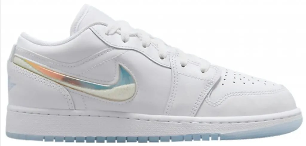 Giày Nike Air Jordan 1 Low 'Glitter Swoosh' FQ9112-100 — kich-thuoc: 36 Giày Nike Air Jordan 1 Low 'Glitter Swoosh' FQ9112-100 — kich-thuoc: 36