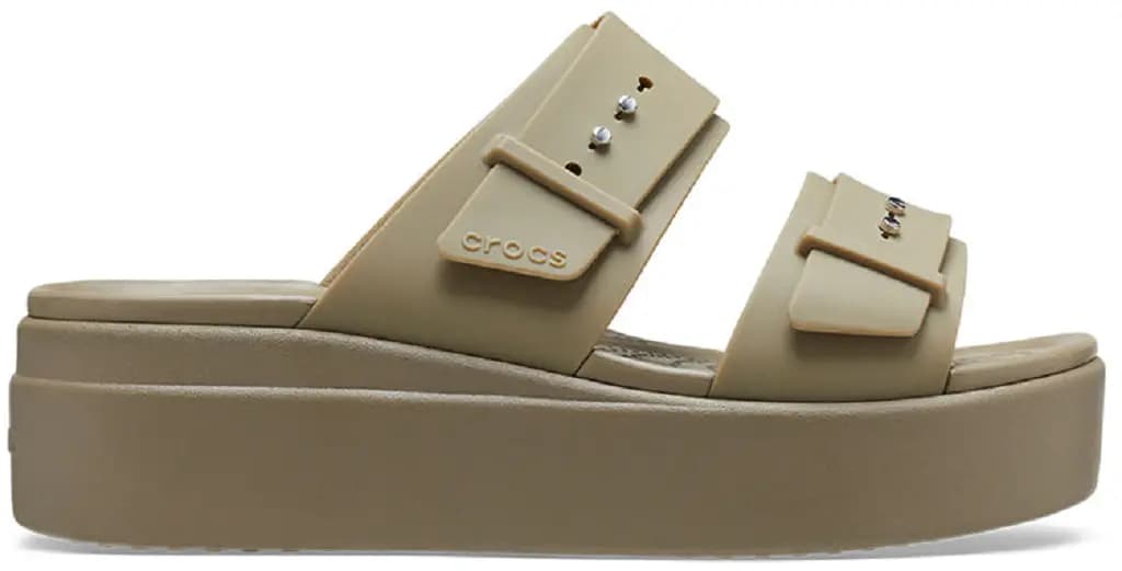 Dép Crocs Brooklyn Buckle Low 'Khaki' 207431-260 Dép Crocs Brooklyn Buckle Low 'Khaki' 207431-260