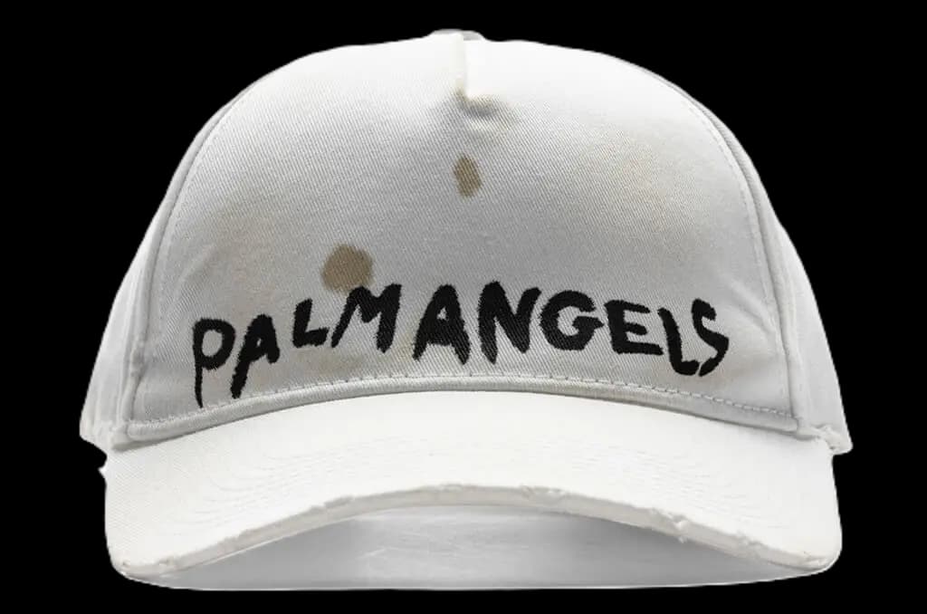 Mũ Palm Angels Seasonal Logo Cap 'White' PMLB054S23FAB0046110 Mũ Palm Angels Seasonal Logo Cap 'White' PMLB054S23FAB0046110