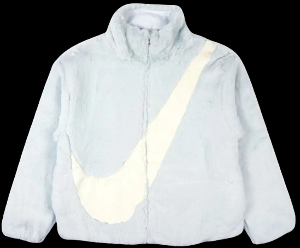 Áo Nike NSW Swoosh Faux Fur Jacket 'Blue White' DO3792-025 — kich-thuoc: L Áo Nike NSW Swoosh Faux Fur Jacket 'Blue White' DO3792-025 — kich-thuoc: L