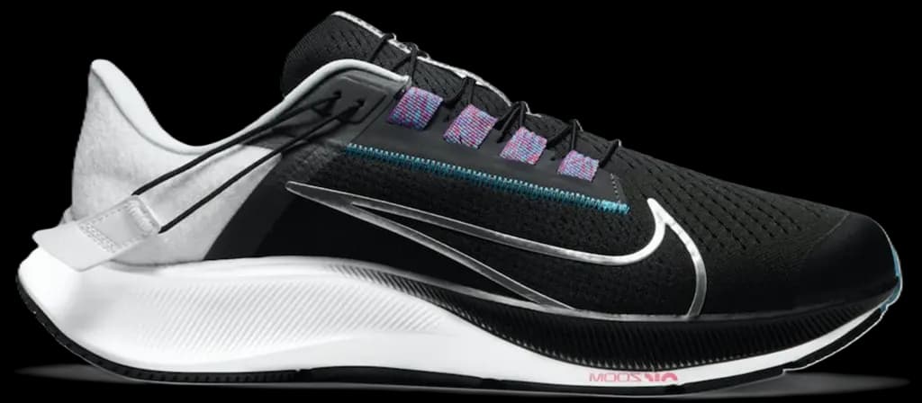 Giày Nike Air Zoom Pegasus 38 Flyease 'Black Metallic Silver' DA6678-002 Giày Nike Air Zoom Pegasus 38 Flyease 'Black Metallic Silver' DA6678-002