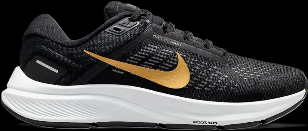 Giày Nike Air Zoom Structure 24 'Black Metallic Gold' DA8570-003 — kich-thuoc: 39 Giày Nike Air Zoom Structure 24 'Black Metallic Gold' DA8570-003 — kich-thuoc: 39