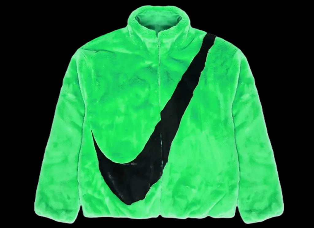 Áo Nike NSW Faux Fur Jacket 'Poison Green' CU6559-328 — kich-thuoc: L Áo Nike NSW Faux Fur Jacket 'Poison Green' CU6559-328 — kich-thuoc: L