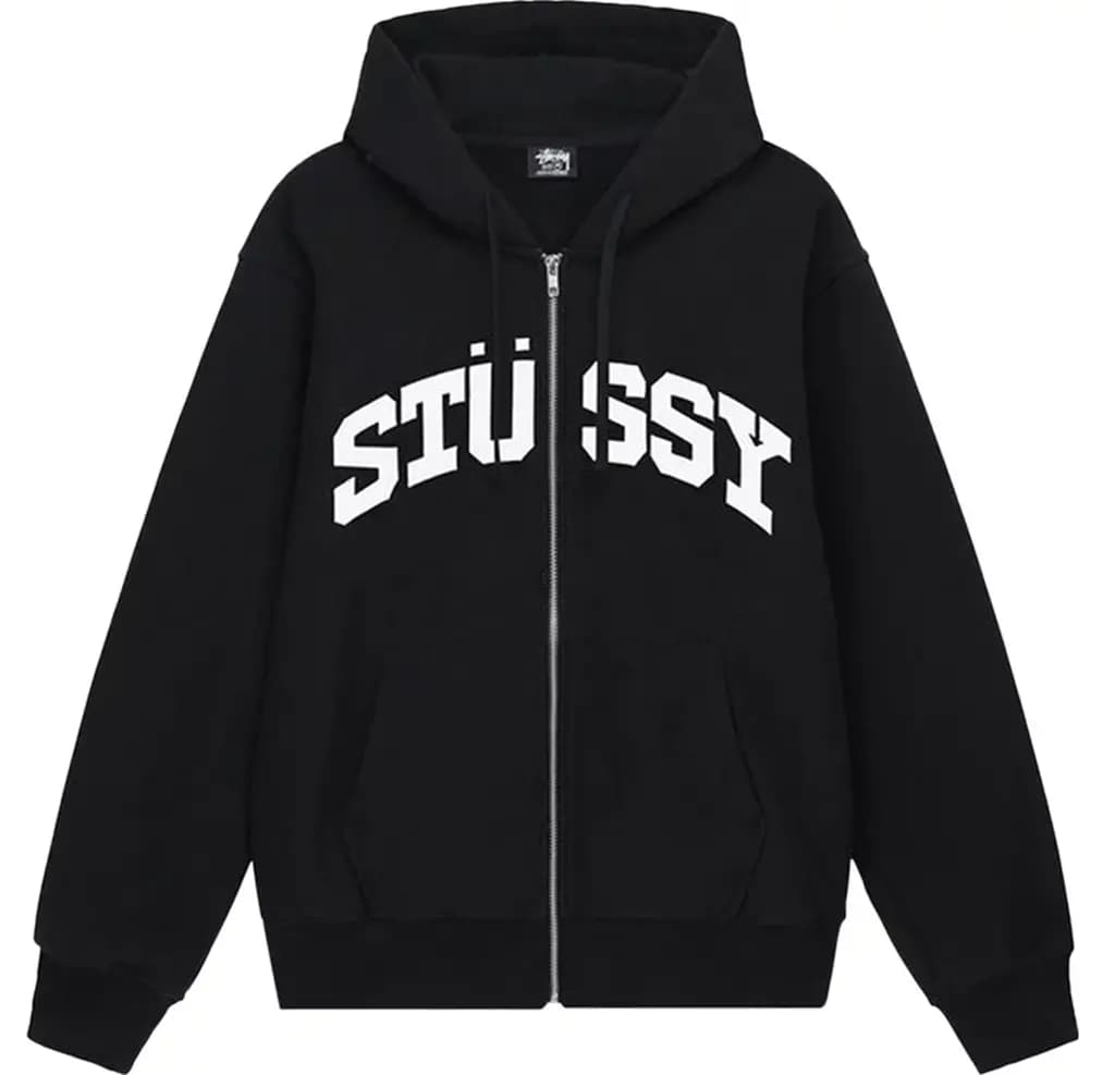 Áo Stussy Block Sport Zip Hoodie 'Black' 1974910 Áo Stussy Block Sport Zip Hoodie 'Black' 1974910