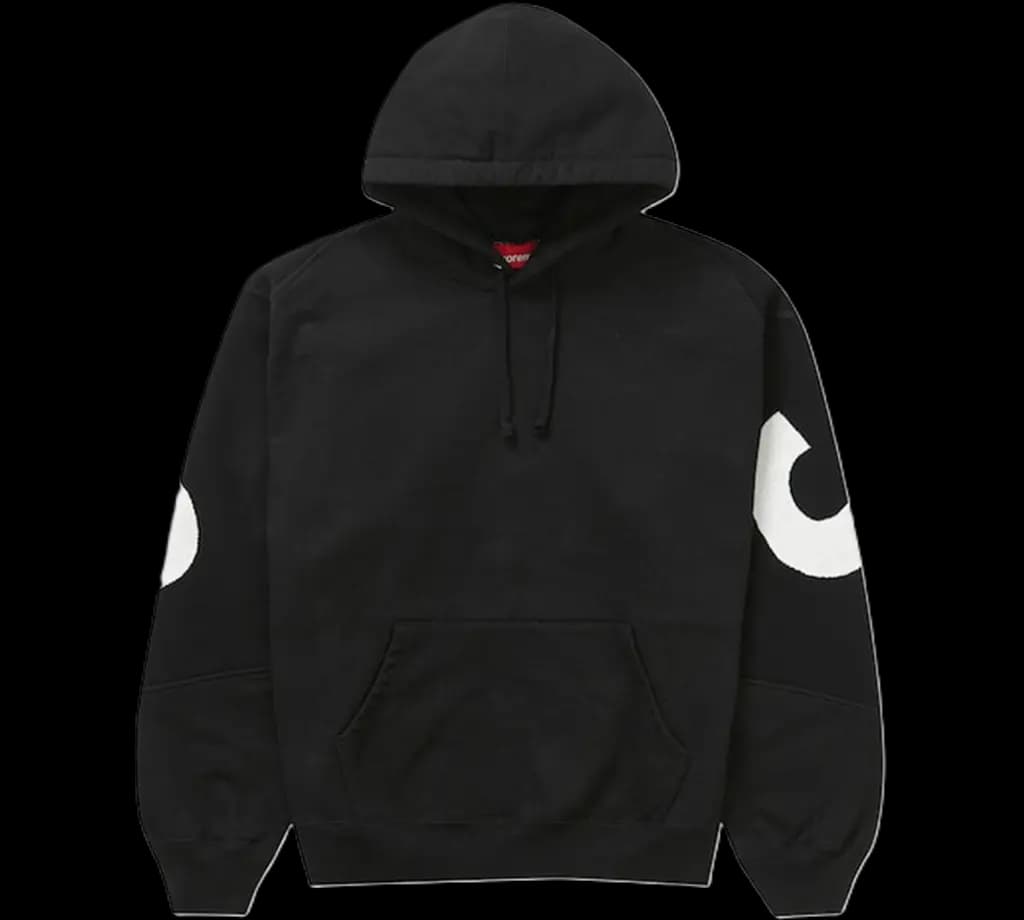 Áo Supreme Big Logo Jacquard Hooded Sweatshirt 'Black' 23FW Áo Supreme Big Logo Jacquard Hooded Sweatshirt 'Black' 23FW