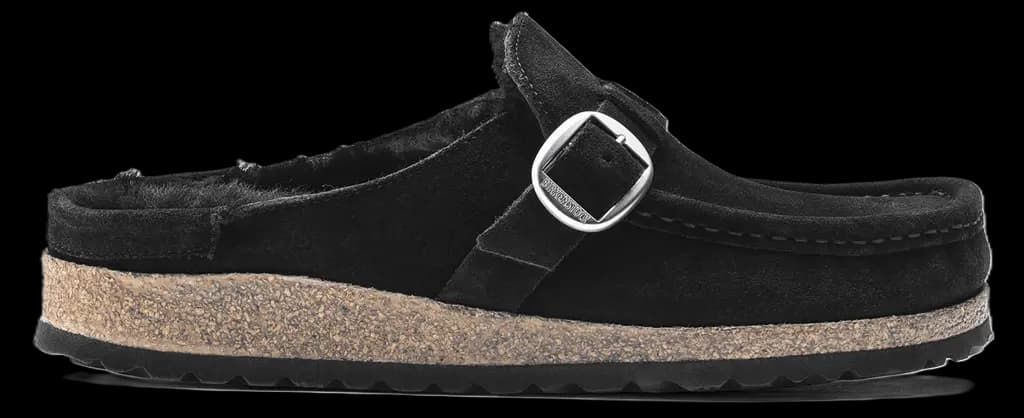 Dép Birkenstock Buckley Shearling 'Black' 1018126 Dép Birkenstock Buckley Shearling 'Black' 1018126