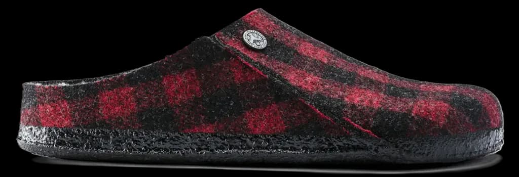 Dép Birkenstock Zermatt Shearling 'Plaid Red' 1017542 Dép Birkenstock Zermatt Shearling 'Plaid Red' 1017542