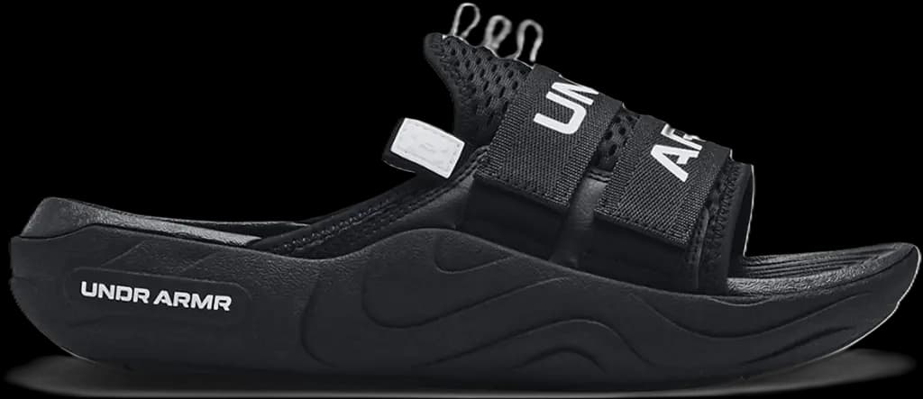 Dép Under Armour Alpha Slide 'Black White' 3025051-001 Dép Under Armour Alpha Slide 'Black White' 3025051-001