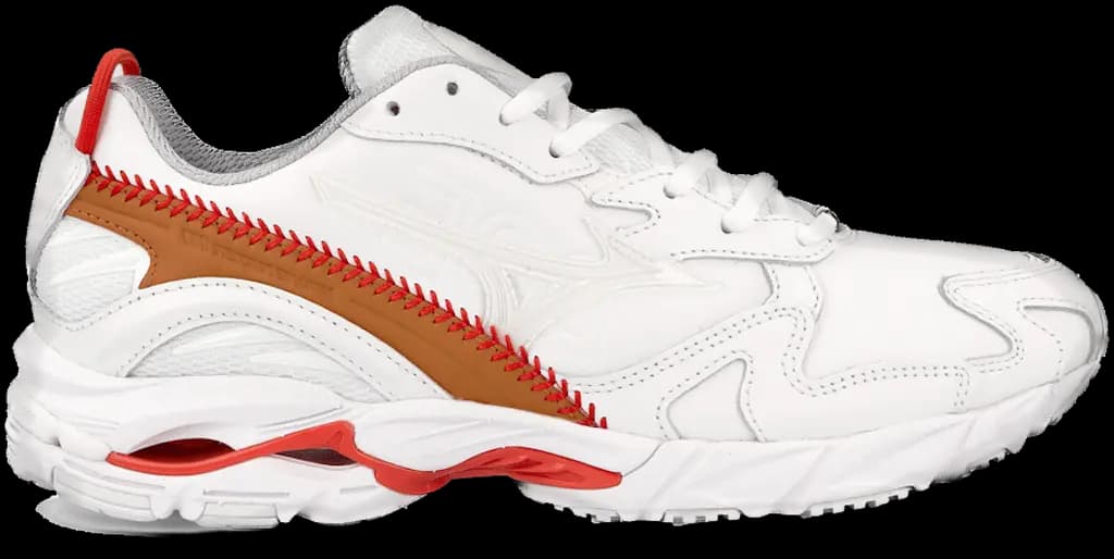 Giày Mizuno Wave Rider 10 x DOE 'White Red' D1GD201001 Giày Mizuno Wave Rider 10 x DOE 'White Red' D1GD201001