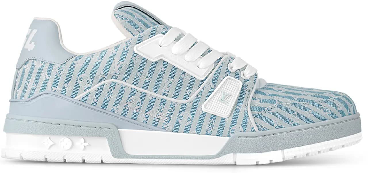 Giày Louis Vuitton LV Trainers 'Light Blue' 1ABG1P Giày Louis Vuitton LV Trainers 'Light Blue' 1ABG1P