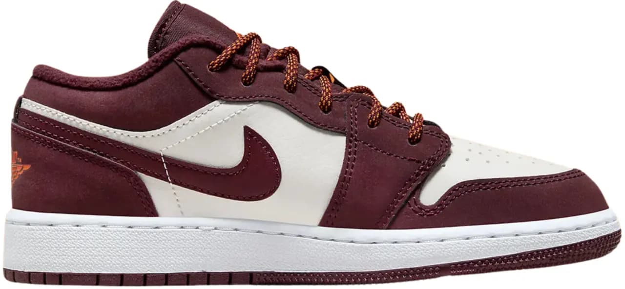 Giày Nike Air Jordan 1 Low GS 'Night Maroon' 553560-068 Giày Nike Air Jordan 1 Low GS 'Night Maroon' 553560-068
